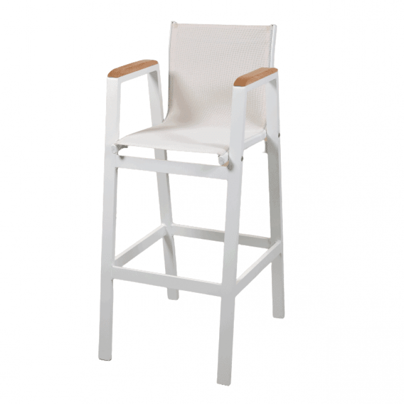 Σκαμπό bar EVA αλουμινίου με textline  Διάσταση προϊόντος: 48Χ60Χ108H