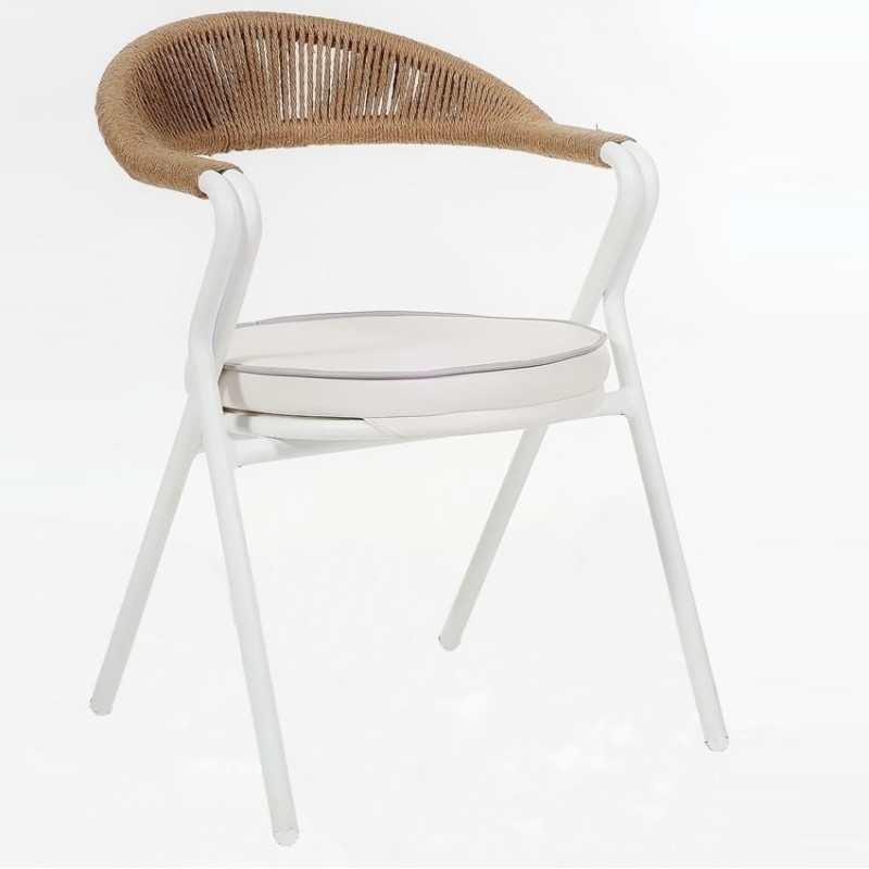 Καρέκλα αλουμινίου ICE CREAM με μαξιλάρι Διάσταση προϊόντος : 57X61X78H