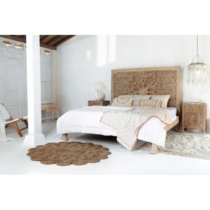 Κρεβάτι Monika από ξύλο Teak-124730  Διάσταση προϊόντος :200×180