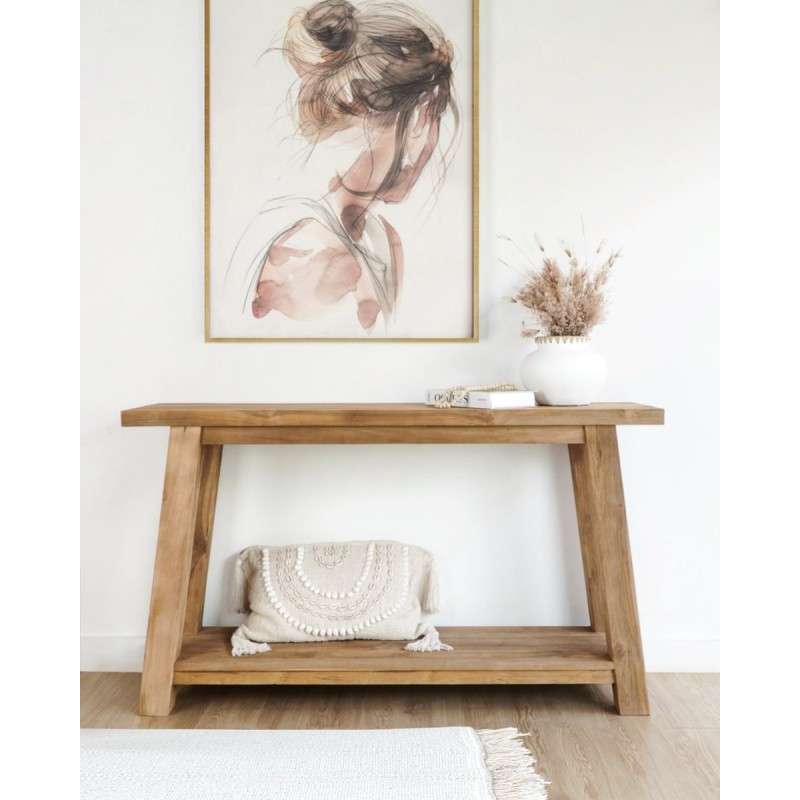 Κονσόλα LUXUS από ξύλο Teak – 124300  Διάσταση προϊόντος: 140X40X80H