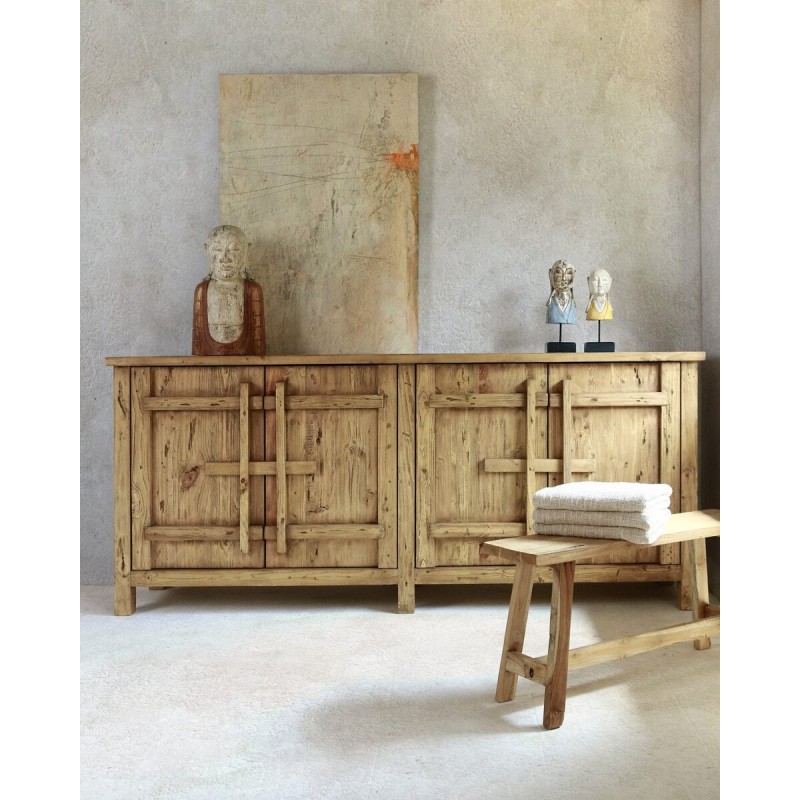 Μπουφές από ανακυκλωμένο ξύλο Teak Samosir-124911  Διάσταση προϊόντος: 220X50X97H