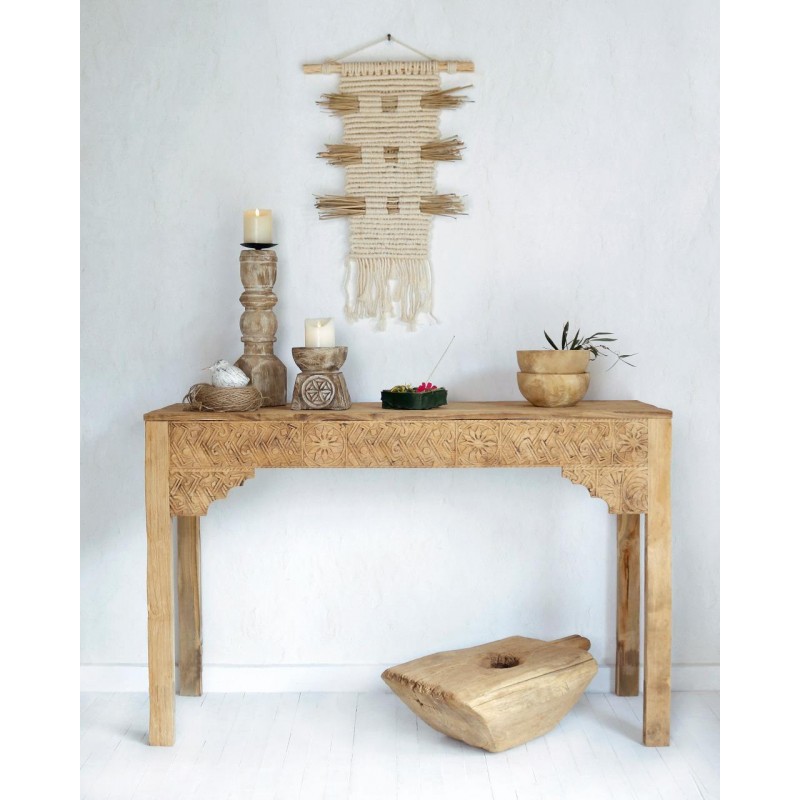Κονσόλα από ξύλο Teak – 134695  Διάσταση προϊόντος: 130X40X80H