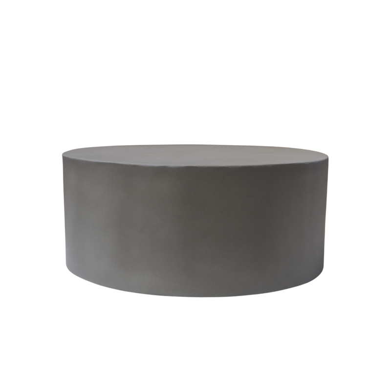 Στρογγυλό τραπεζάκι σαλονιού Tezzana Round από τσιμέντο- THD509  Διάσταση προϊόντος: Φ80x35H