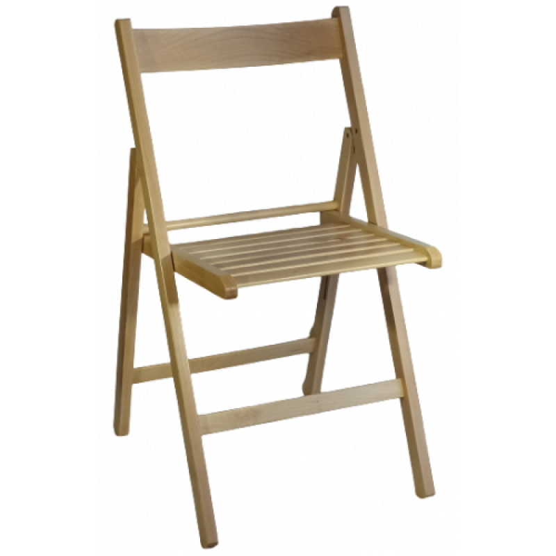 01-BAS καρέκλα πτυσσόμενη ΦΥΣΙΚΟ, 42X48X80