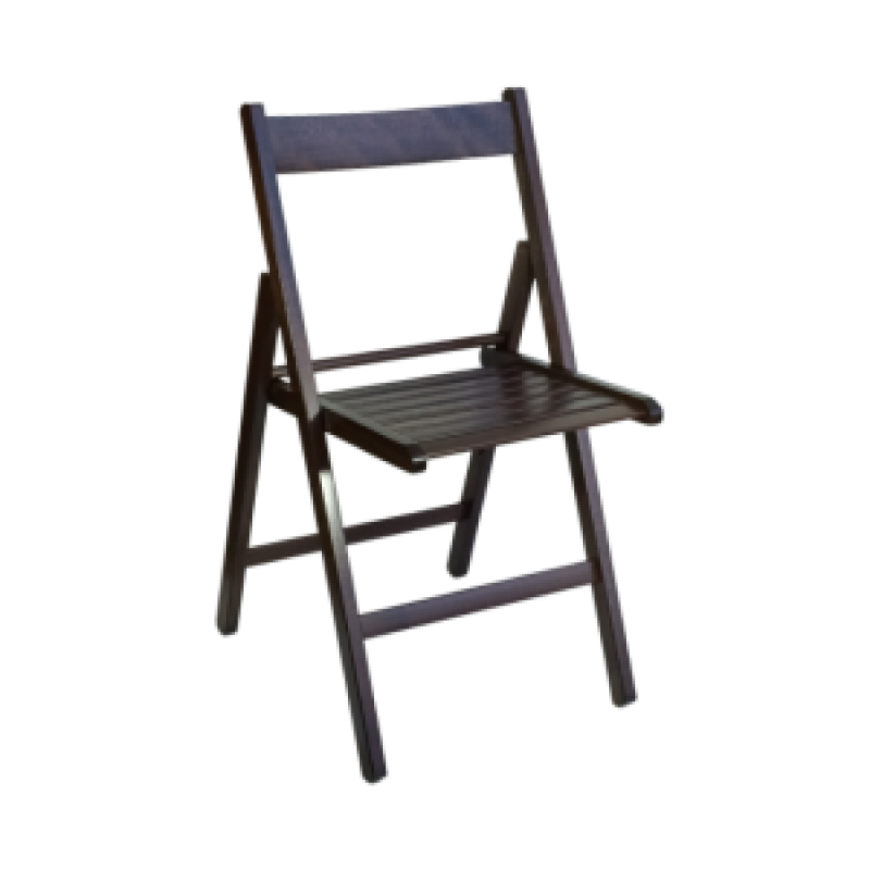 01-BAS καρέκλα πτυσσόμενη ξύλινη χρώμα WENGE / 43x47xH79