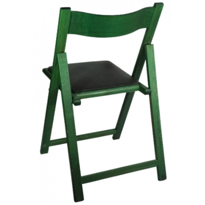 193 καρέκλα πτυσσόμενη ξύλο ΠΡΑΣΙΝΟ, 47x51x80 