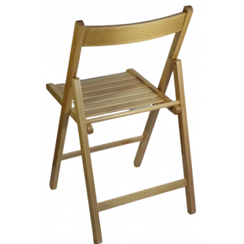 01-BAS καρέκλα πτυσσόμενη ΦΥΣΙΚΟ, 42X48X80