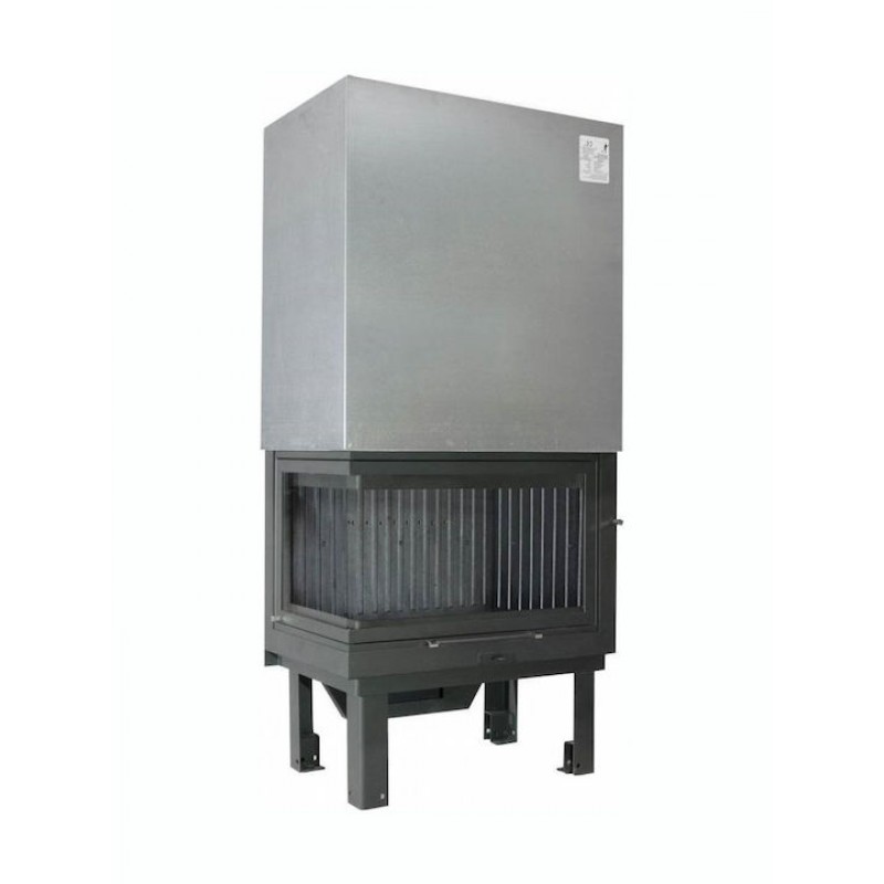 Χυτήρια Μισαηλίδη T-75 Corner 45-75 BG Μονοκόμματο Ενεργειακό Τζάκι Ξύλου Αεραγωγών 15.5kW Αριστερή Γωνία με Συρόμενη Ανοιγόμενη ΠόρταΚωδικός: A75CBG1G Left