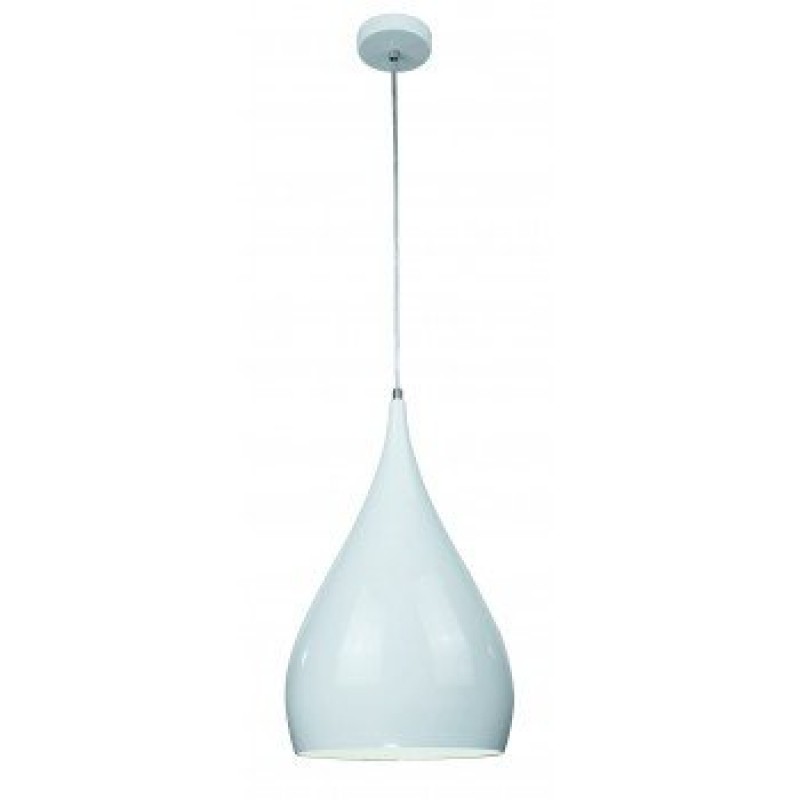 Μονόφωτο CONVEX Φ240 60W E27 μεταλλικό λευκό VIOKEF.