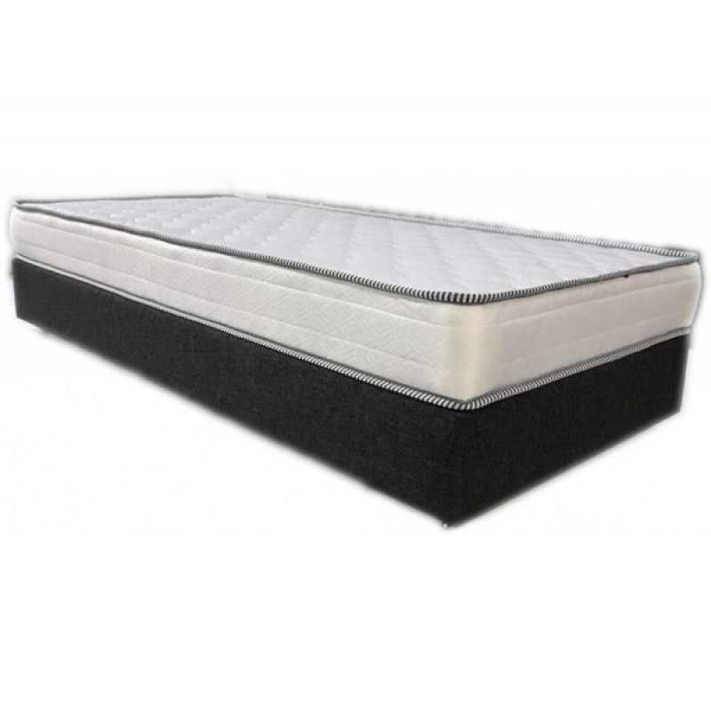 Achaia Strom υπόστρωμα κρεβάτι Box με inox πόδια μονό 90x200