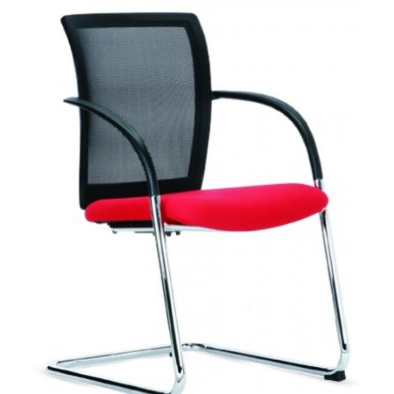 DELTA  NET NG 6053 B Καρέκλα επισκέπτη πλάτη "δίχτυ", βάση αλουμινίου ( δυνατότητα επιλογής χρωμάτων )