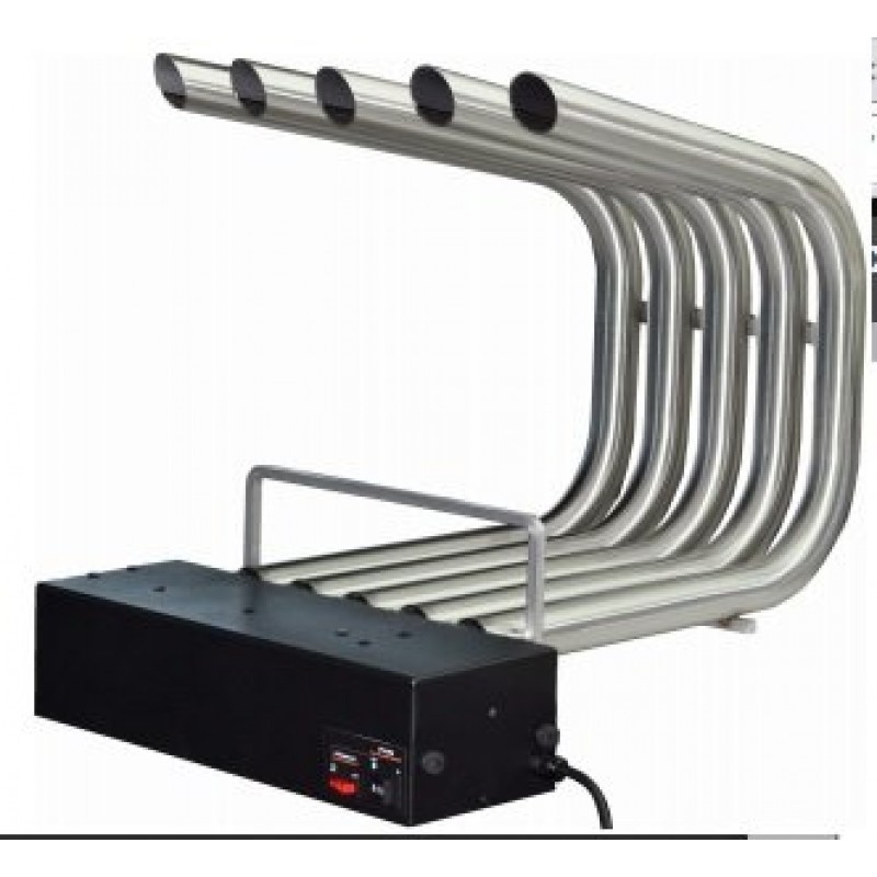 Ecohot 1-R INOX ( 47 x 50 x 50-77cm)    Αερόθερμο τζακιού  inox με ισχυρή αντίσταση 2000W -290m3/h - 62 watt / 2  ταχύτητες