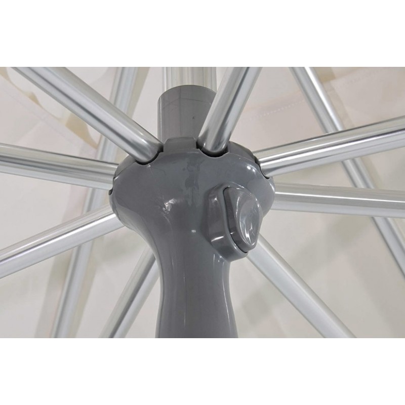 ΟΜΠΡΕΛΑ ΕΠΑΓΓΕΛΜΑΤΙΚΗ 2x2 m ΑΛΟΥΜΙΝΙΟΥ, 8 ΑΚΤΙΝΕΣ 19x1,20mm , ΑΞΟΝΕΣ 38/35mm  (Chanos S.A) (SO-1577)