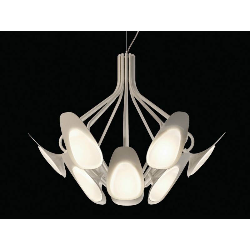 Πολυέλαιος Peacock με 12 LED Panel (Οξειδωμένος Μπρούτζος) - Kundalini