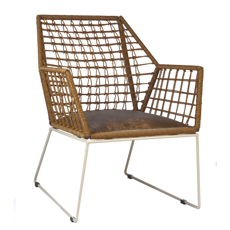 PP 890 -Μεταλλική πολυθρόνα ηλεκτροστατικής βαφής,  πλεχτή Υ: 82 Β: 78 Μ: 64