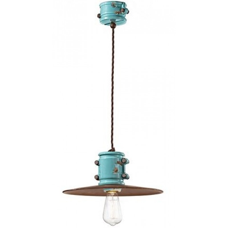 FERROLUCE C1521  - Φωτιστικό οροφής Ø 12, H 26 cm  συνδυασμός κεραμικού με μέταλλο