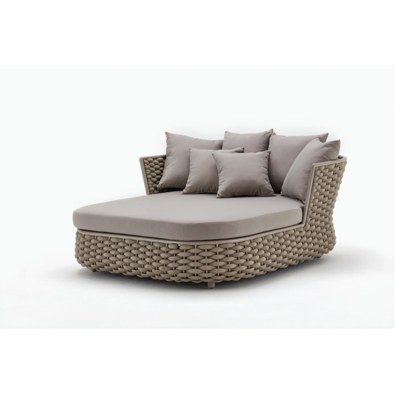 LEON DAYBED  W 173cm / D 177cm / H 78cm -  Daybed με σκελετό αλουμινίου, ελαστικό ακρυλικό σχοινί ίνας teflon και μαξιλάρια