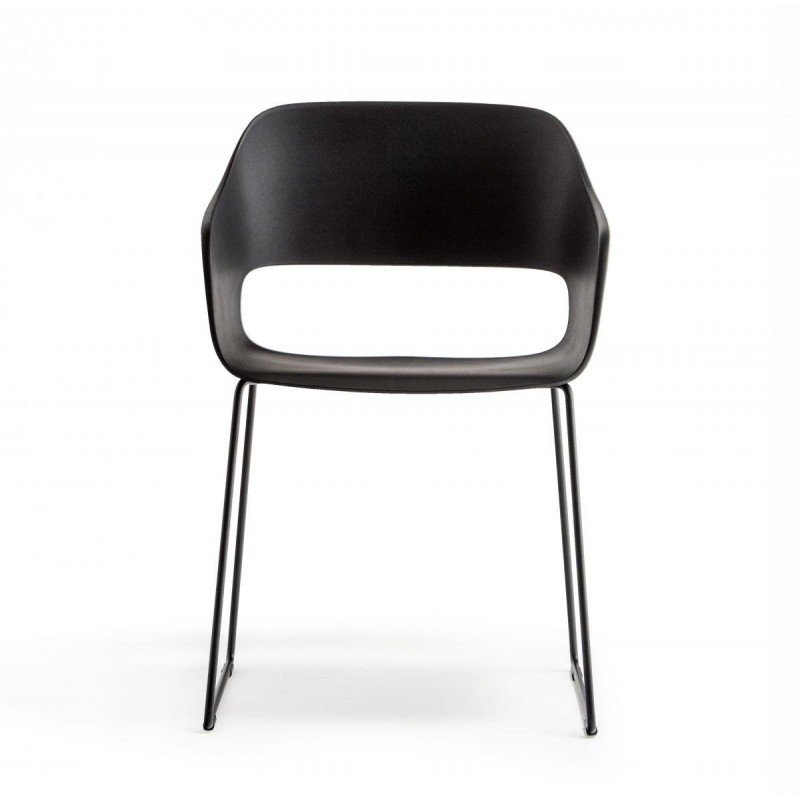 Pedrali  Babila 2745 Πολυθρόνα με τεχνοπολυμέριο και μεταλλική βάση  ( δυνατ. επιλογής 6 χρωμάτων)