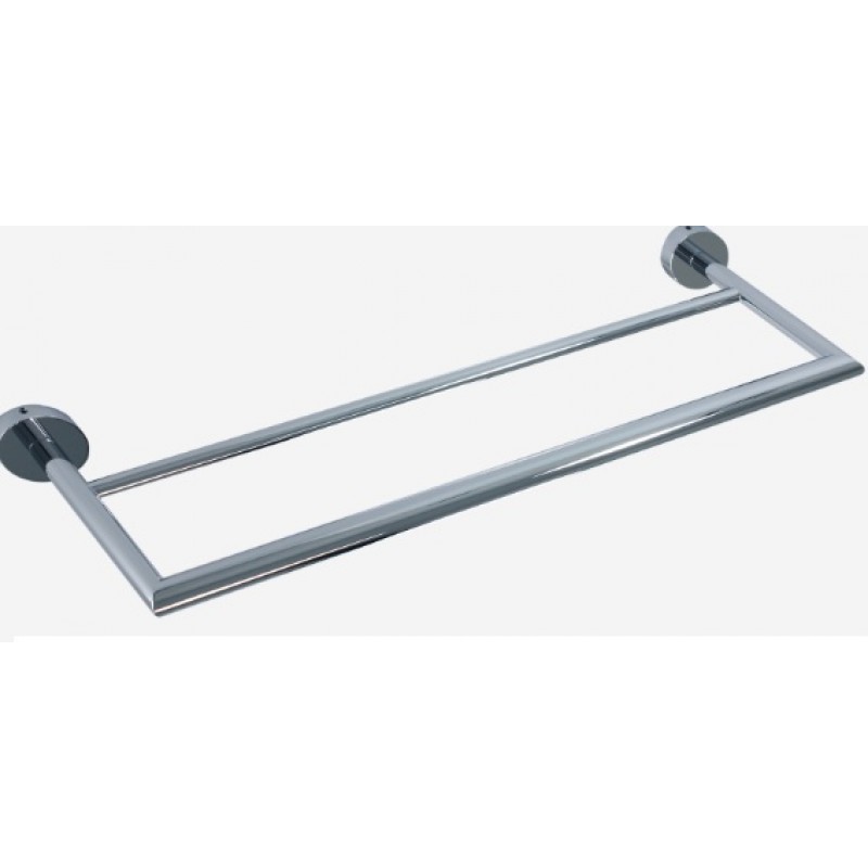 CROWN 41300-008 Κρεμάστρα πετσέτας  Μασίφ μπρούντζος – φινίρισμα χρωμίου Διαστάσεις: 495x130x48 mm