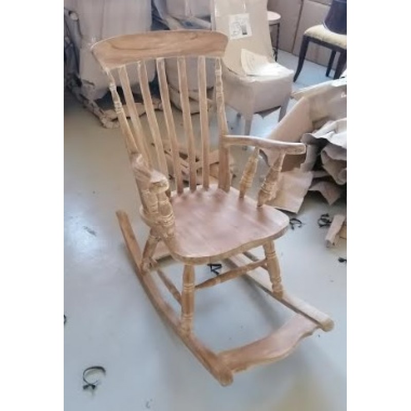 Jκ  121191- Πολυθρόνα κουνιστή, χειροποίητη από μασίφ φυσικό teak.  (W)67 cm x (D)105 cm x (H)115