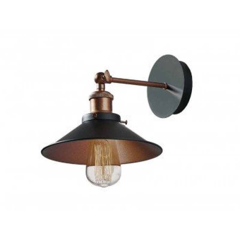 VIOKEF ΑΠΛΙΚΑ ADISSON 60W E27 ΜΕΤΑΛΛΙΚΟ ΜΑΥΡΟ-ΧΑΛΚΟ 4135400