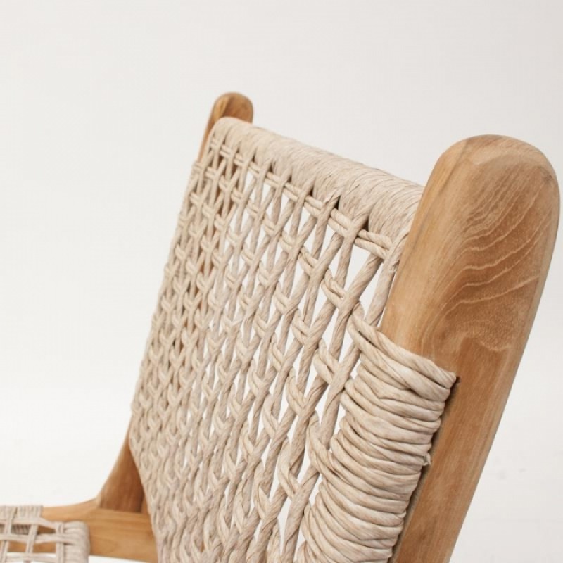 ΠΟΛΥΘΡΟΝΑ CΑΤΑΝΙΑ LΟUΝGΕ ΞΥΛΟ ΤΕΑΚ ΙΜΑΝΤΑΣ ΣΥΝΘΕΤΙΚΟΣ  	 Μήκος: 61 cm, Πλάτος: 76 cm, Ύψος: 67 cm