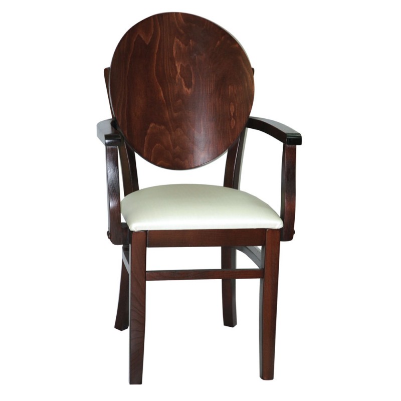 P 143   Καρέκλα Ξύλινη  με ντυμένη έδρα  Υ 94 Β: 52 Μ: 43