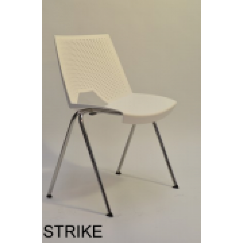 Del Strike  Κάθισμα επισκέπτη - φροντιστηρίου -συνεδρίου πολυπροπυλένιο  με μεταλλικό σκελετό σε 8 χρώματα -( επιλογή  μπράτσων και αναλογίου)