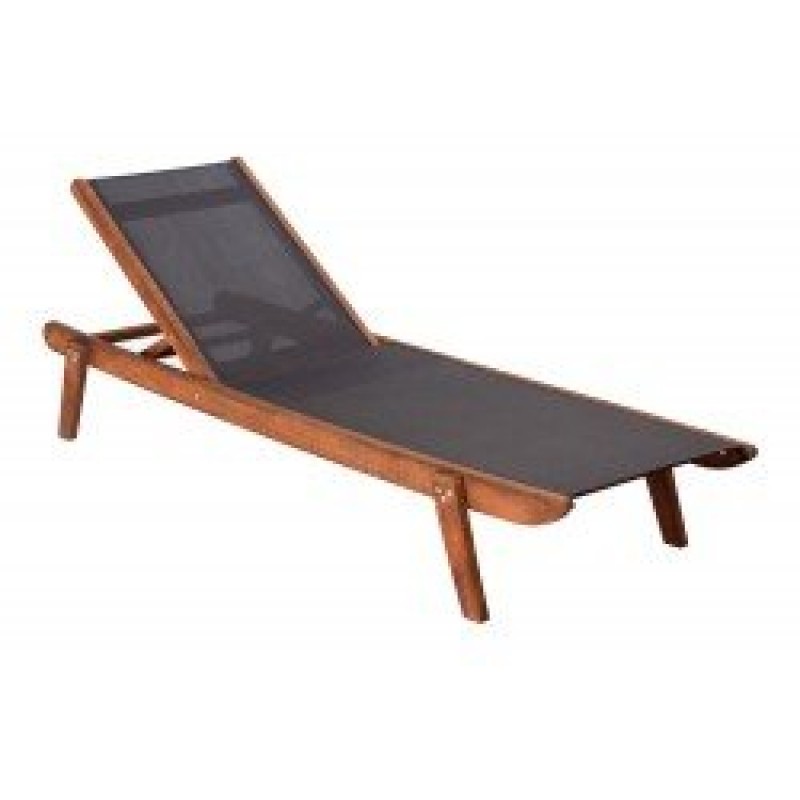 XARA 12 Ξαπλώστρα παραλίας από φουρνιστή οξιά με διάτρητο textiline Διαστάσεις 210χ58χ27Υ εκ  