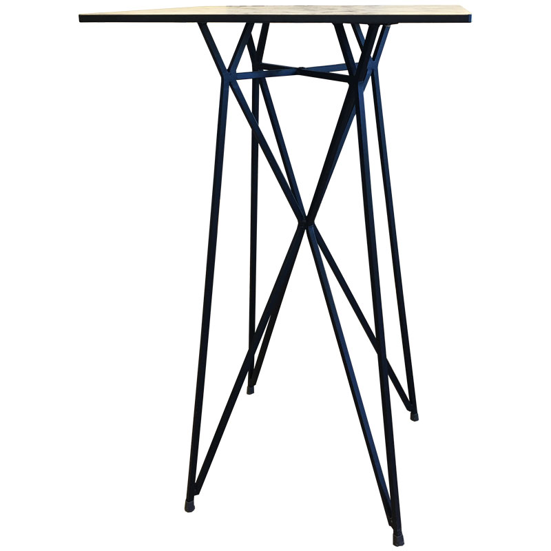 TM 9 S - Μεταλλικό Στάντ Bar  με μεταλλική βάση ηλεκτροστατικής βαφής - διαστάσεις 70x70χ100cm