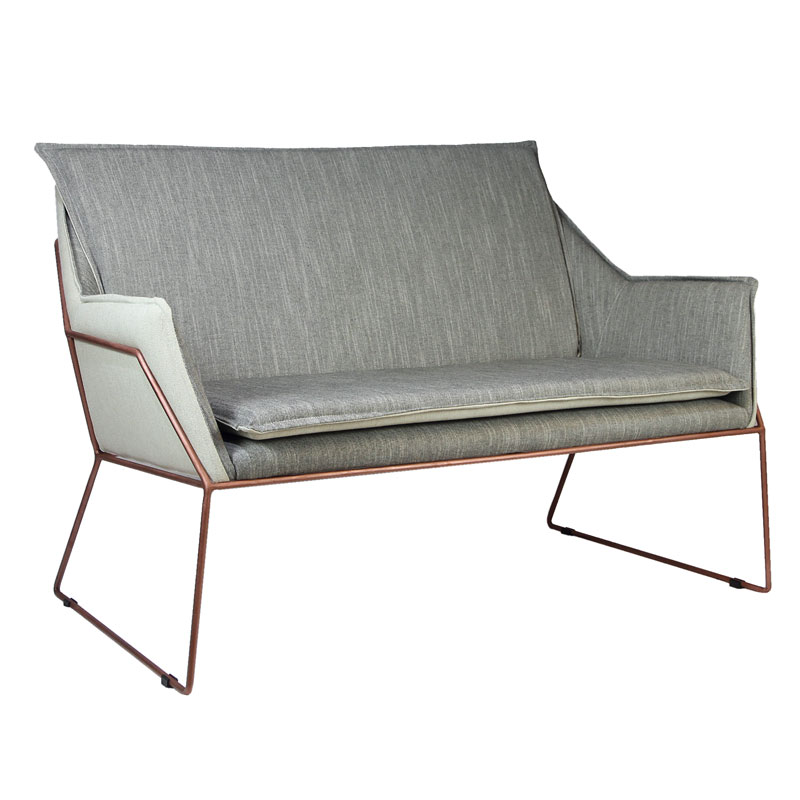 AM 32  Μεταλλικός καναπές ηλεκτροστατικής βαφής Υ: 73 Β: 60  Μ: 130