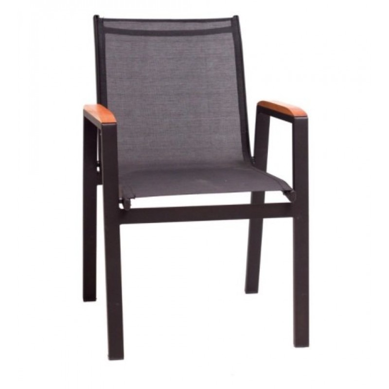 ME 73 Πολυθρόνα αλουμινίου κάθισμα από σε textline - μπράτσα απο compact επιφάνεια ΔΙΑΣΤΑΣΕΙΣ  ΥΨΟΣ: 87 ΜΗΚΟΣ: 57 ΠΛΑΤΟΣ: 59