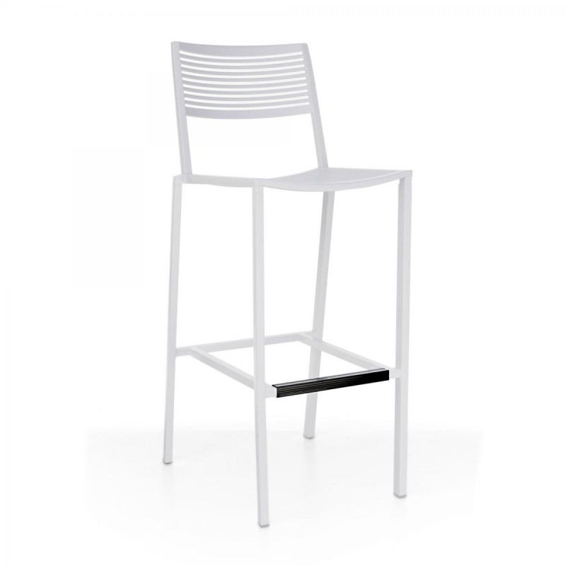 Easy Stool cod.1602 - Σκαμπό μπαρ από χυτό αλουμίνιο cm 46 x 53 x h 77/110