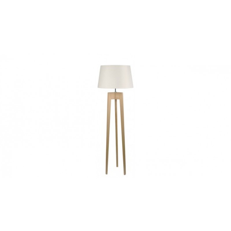 Gallis Wood Lari 1203372431 - Φωτιστικό Δαπέδου Τρίποδο  καπελο φ 40 - 40χ30 cm