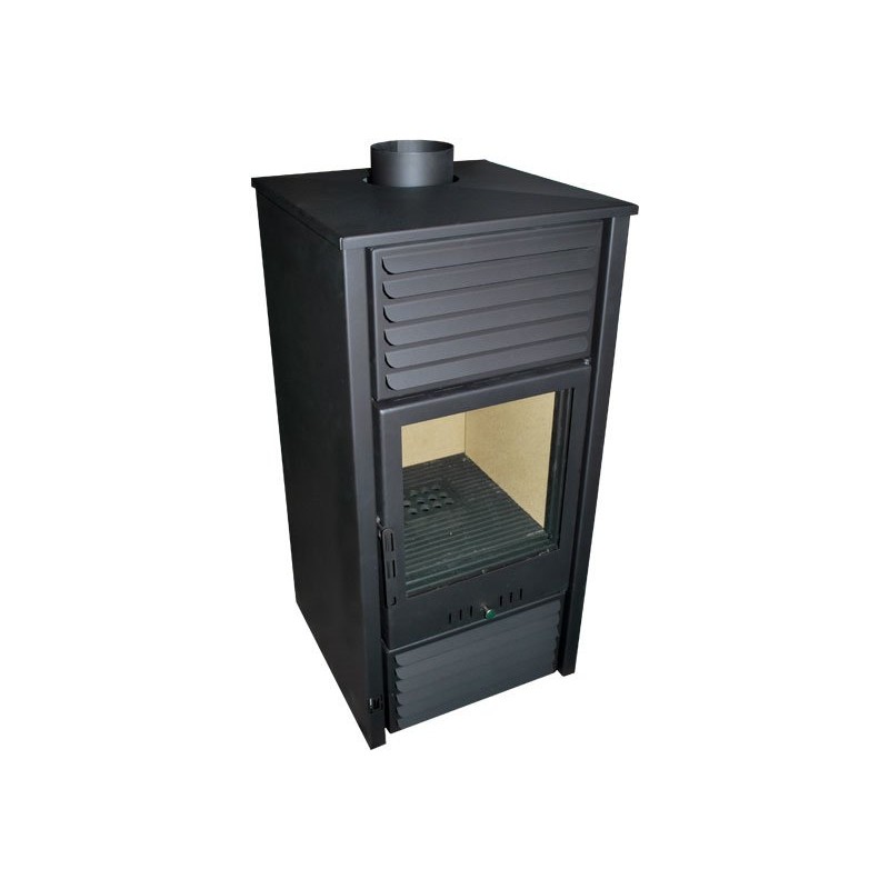 Θερμοζέλ  Κοκκινιά AERO  7kw ( έως  80 τ.μ ) Σόμπα Ξύλου  με βεντιλατέρ  & αεροκουρτίνα