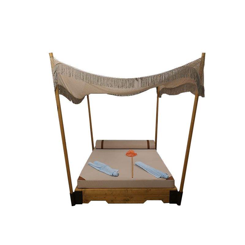 Ξύλινο Γκαζέμπο – XA 35 (Κομπλέ με το μαξιλάρι και το σκίαστρο.)   205Χ167X37 CM