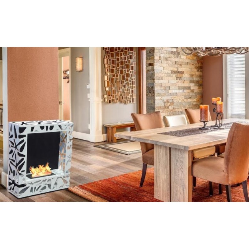 Τζάκι Βιοαιθανόλης επιδαπέδιο  BIO CUBE 02 RC - Π.30 Φ Μ.80 Φ Τ.94