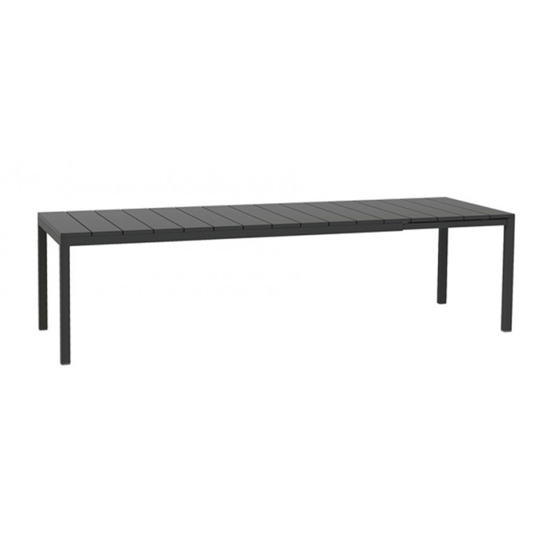 Nardi Rio 140/210 Ανθρακί Τραπέζι  Πολυπροπυλένιο Αλουμίνιο  vern. antracite 48352.02.000