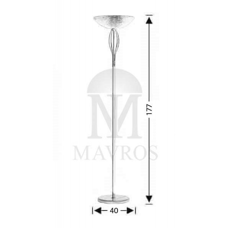 Φωτιστικό δαπέδου με κρύσταλλο Murano | ΝΥΜΦΑΙΟ 69509