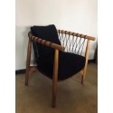 JK 123064 Καρέκλα ξύλινη teak  - Βαθος 50, ύψος καθ.40 υψος πλατης 70 ,Φαρδος 62
