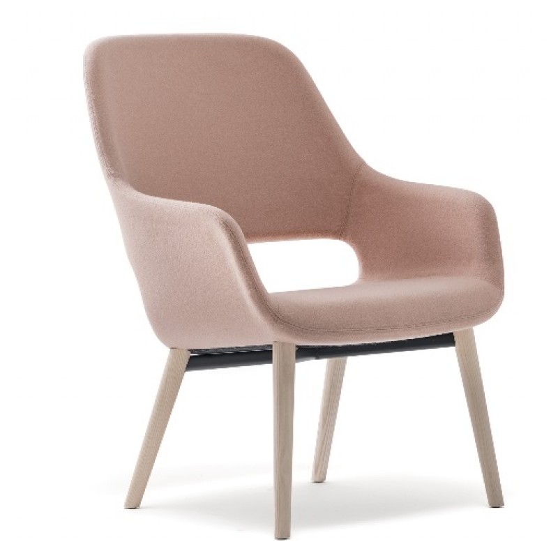 Pedral  Babila comfort 2759 - Πολυθρόνα με επένδυση υφάσματος  και ξυλινα πόδια ( δυνατότητα επιλογής χρωμάτων)