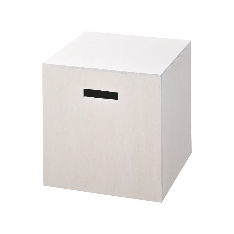 JKG  ROMA STOOL - Τραπεζάκι σκαμπό από ξύλο, με πλαΐνά ανοίγματα για εύκολη μεταφορά 45Χ45Χ45 ύψος