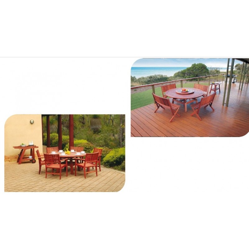 Piper derby 150 - Τραπέζι στρογγυλό σταθερό 150χ70 cm - ξύλο JARRAH Piper derby 150 - Τραπέζι στρογγυλό σταθερό 150χ70 cm - ξύλο JARRAH