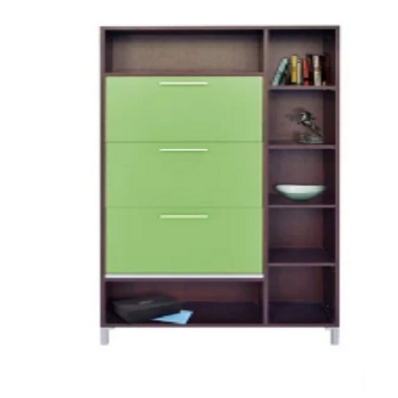 PIPER EL51 Έπιπλο παπουτσοθήκη 18 ζευγαριών με ραφάκια απο μοριοσανιδα Διάσταση: 90x28x180