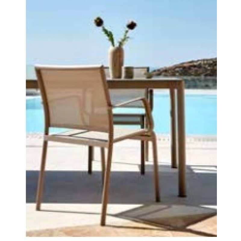 Καρέκλα Αλουμινίου - Hasselt  10895 Dining chair  (58x60x84,5)