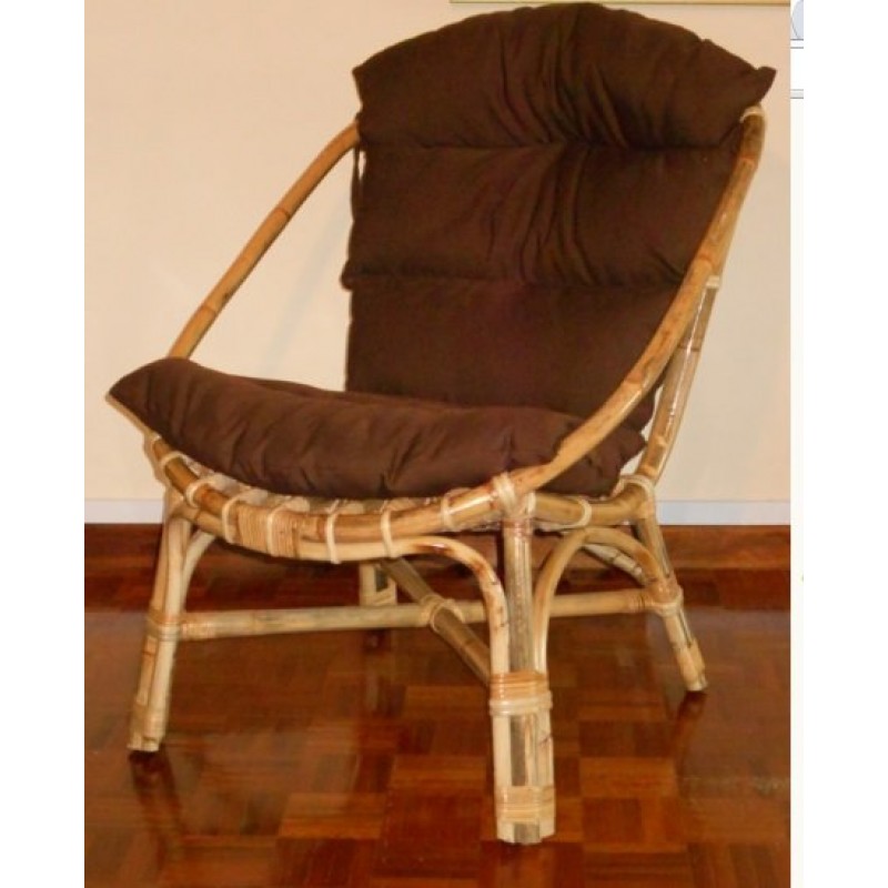 INDONISIA ANASTASIA  - Πολυθρόνα bamboo – rattan lounge - back to the 70s