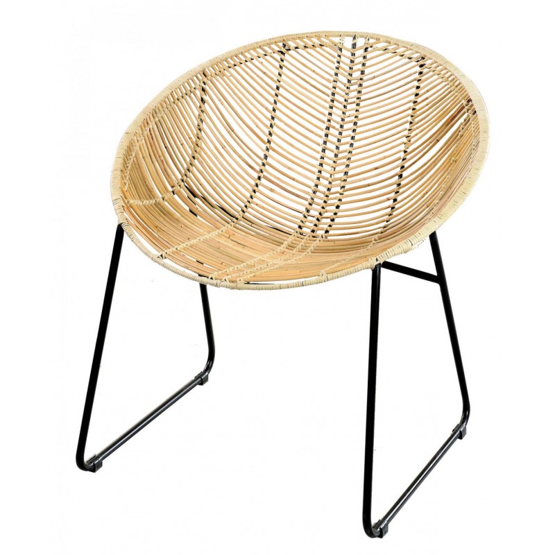 JK 290818-6 -Καρέκλα από φυσικό καλάμι bamboo. 67x71x77cm