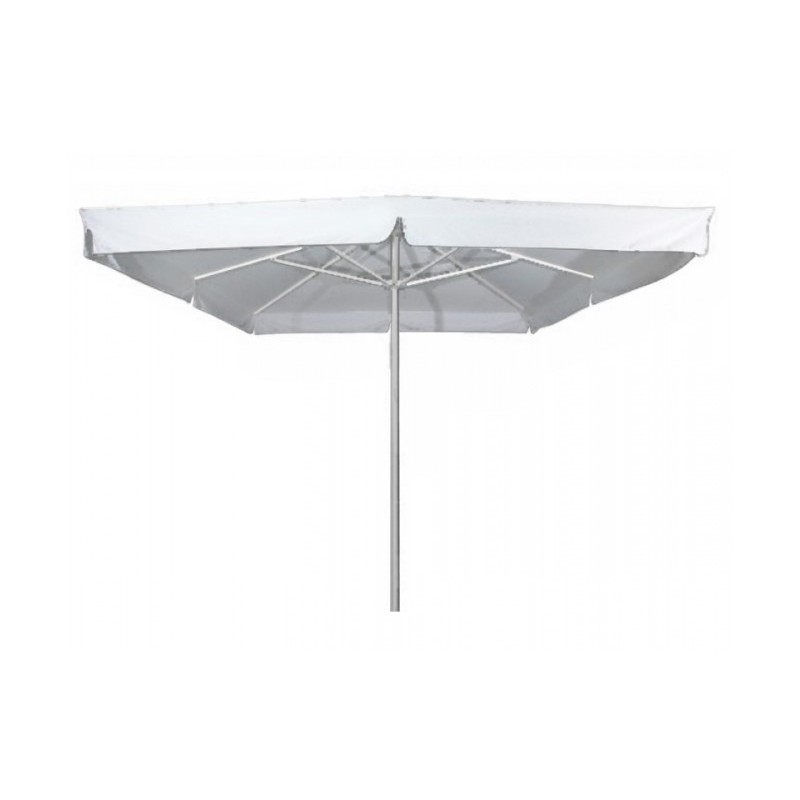 Ομπρέλα 1657 3m  -Επαγγελματική ομπρέλα 3Χ3 με ιστό αλουμινίου Φ48 και 8 ακτίνες και αδιαβροχο λευκό πανί 350γρ/m2
