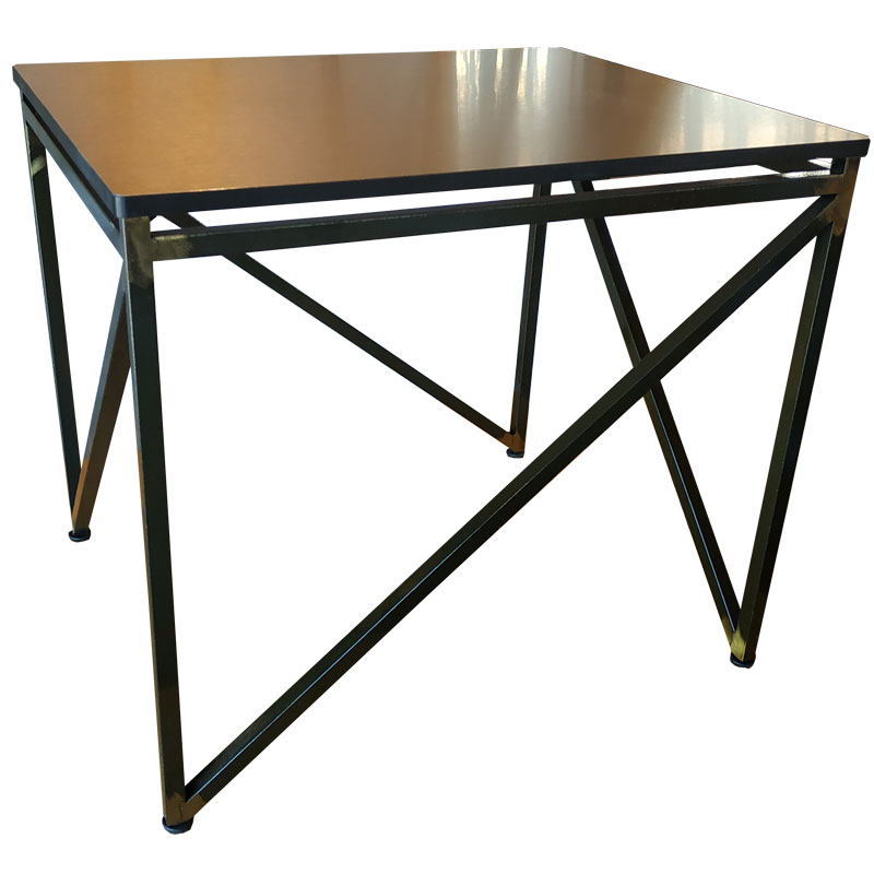 TMX 2 - Μεταλλικό τραπέζι σαλονιού με μεταλλική βάση και μεταλλικό καπάκι 50x40X45 cm