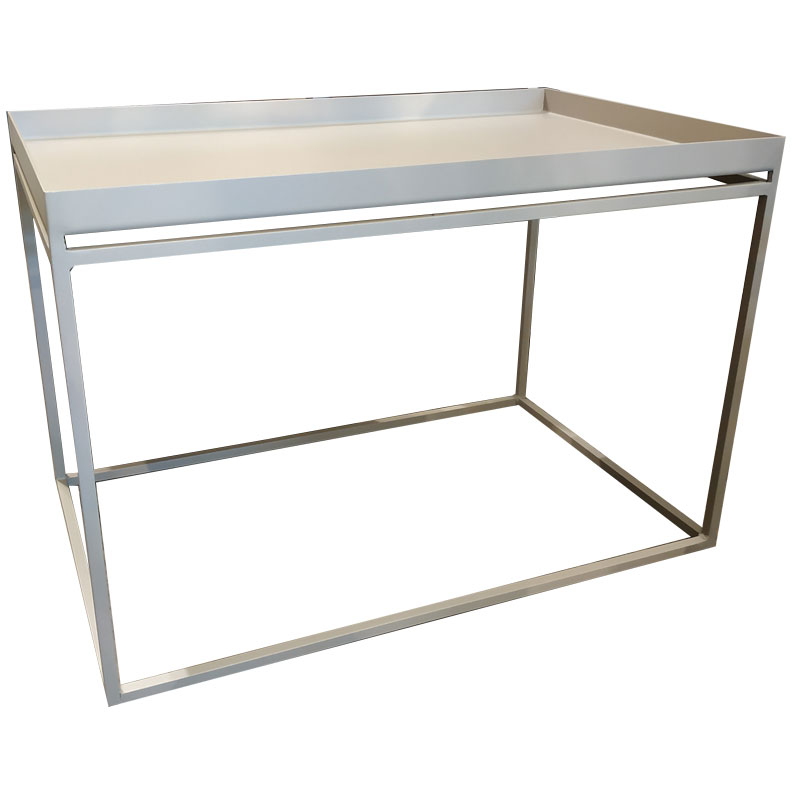 TMX 1 - Μεταλλικό τραπέζι σαλονιού με μεταλλική βάση και μεταλλικο καπάκι 80x50X45 cm